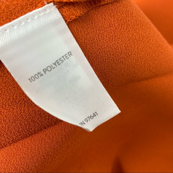 NEW J.Jill Burnt Orange Collared Camperi Button Down Shirt - Picture 8 of 11